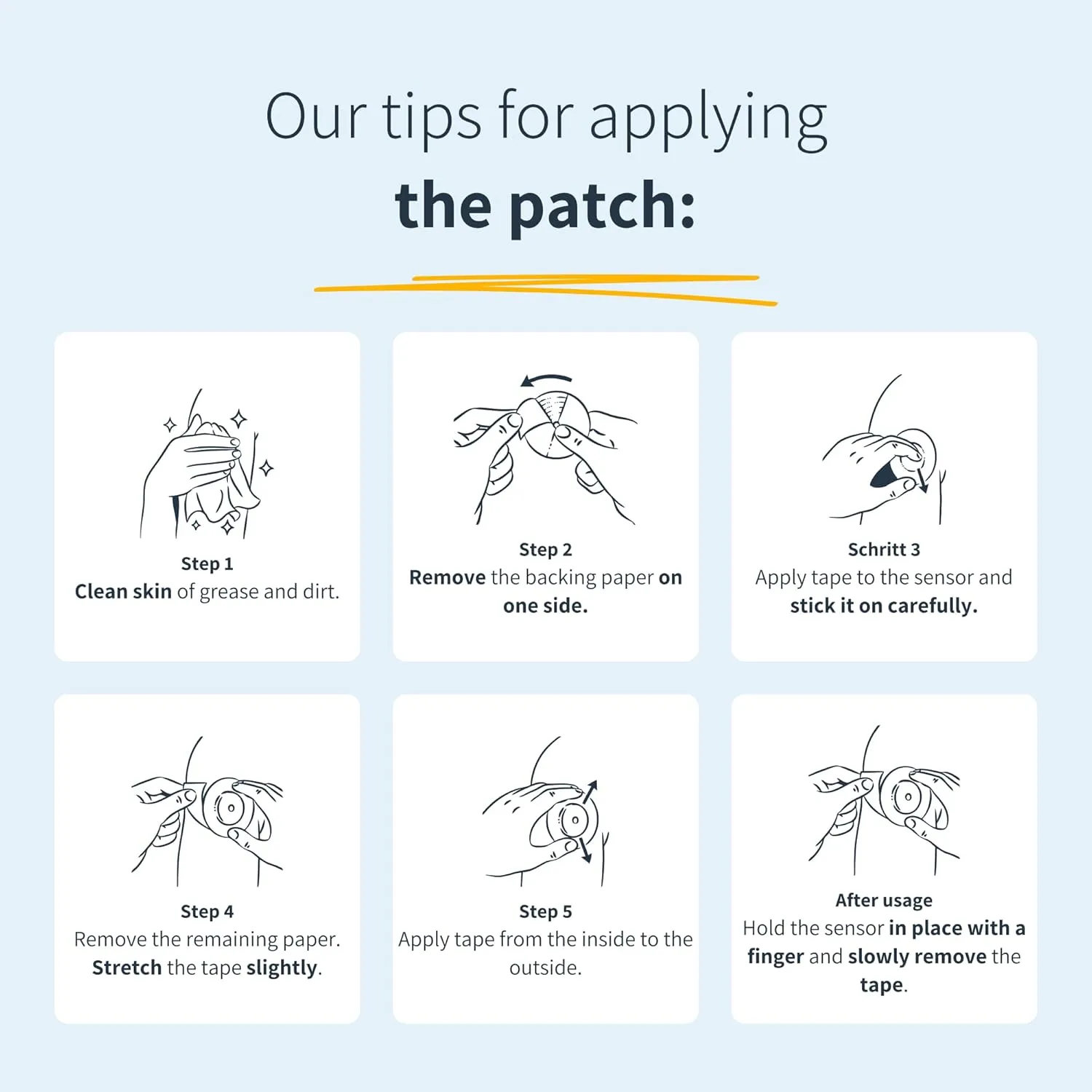 10 x Enlite/Guardian Adhesive Patch, Last Up to 14 Days, Sweat & Waterpoof, CGM, Glucose Monitor Protection, Black