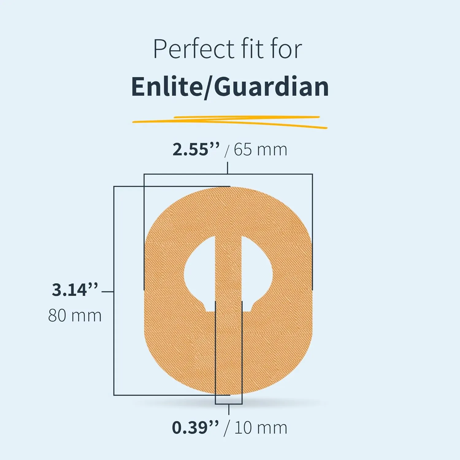 10 x Enlite/Guardian Adhesive Patch, Last Up to 14 Days, Sweat & Waterpoof, CGM, Glucose Monitor Protection, Black