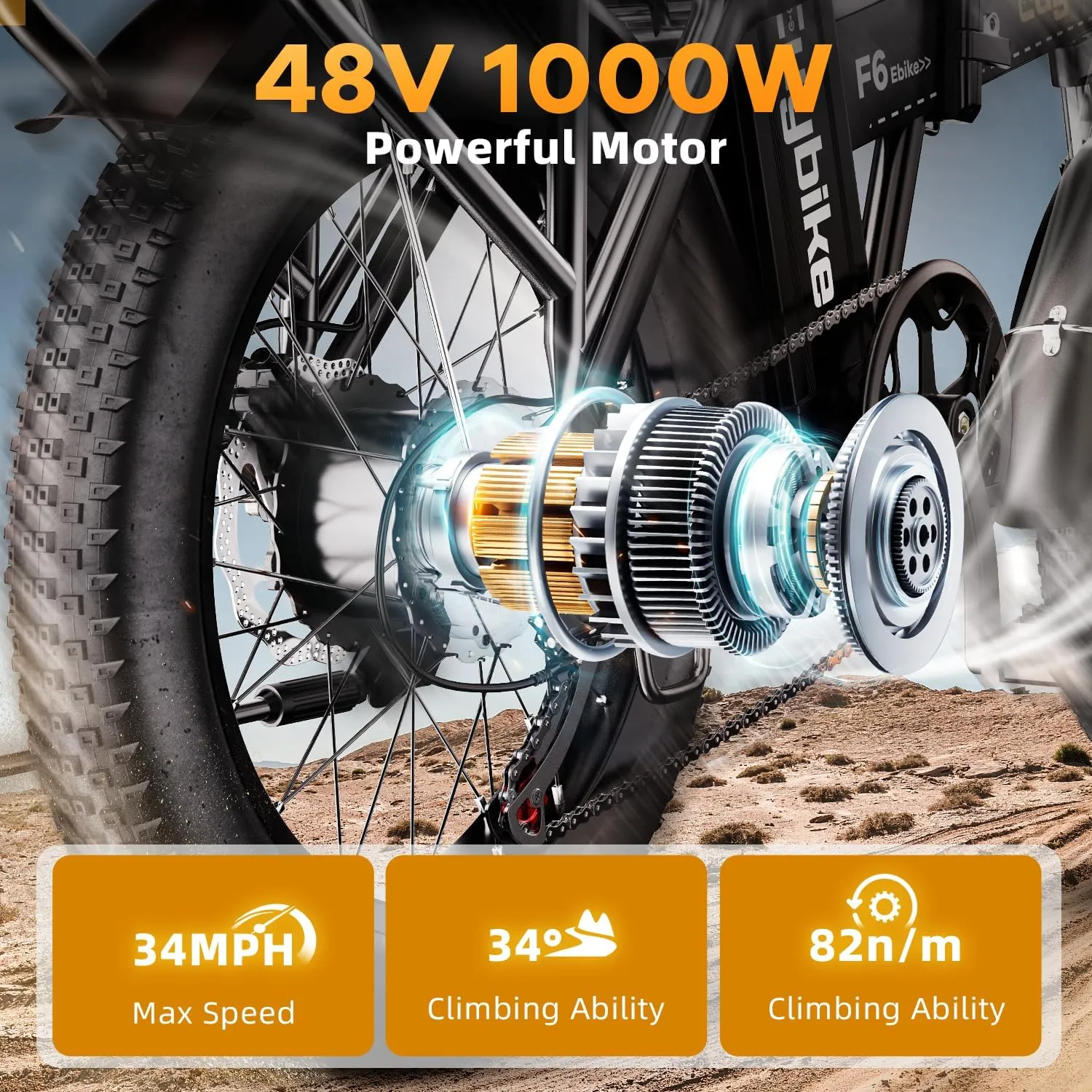 1000W Folding Electric Bike,48V 20AH Removable Battery E Bike,30 MPH,80 Miles Max Range Electric Bike for Adults,20" Fat Tire Foldable ebike,Adult Electric Bicycle for Commute Beach Snow