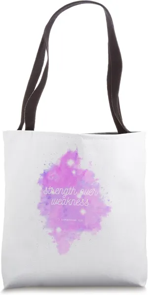 2 Corinthians 12:9 Strength Over Weakness Christian Bible Tote Bag
