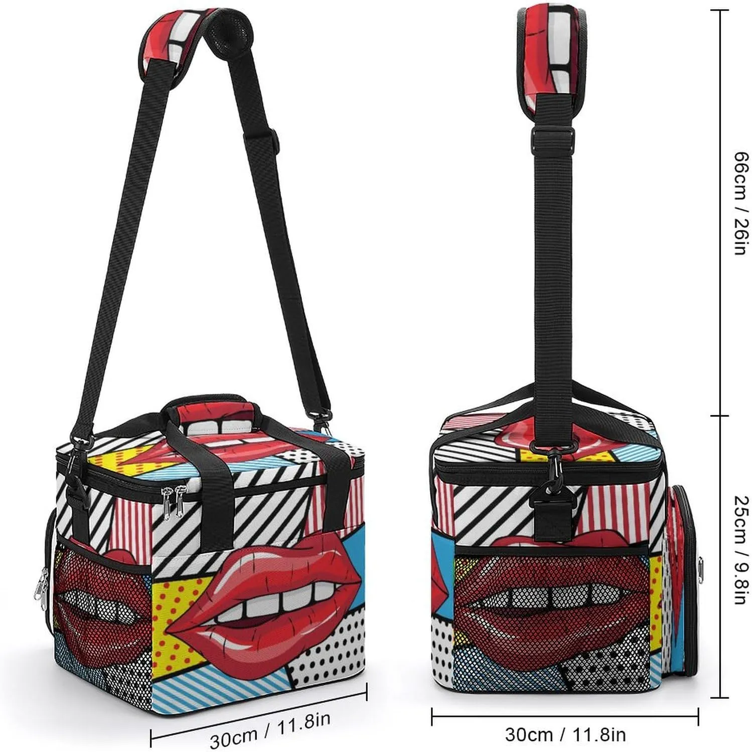 22.5L Waterproof Soft Cooler BagInsulated Lunch Box for Camping Fishing Beach Road Trips