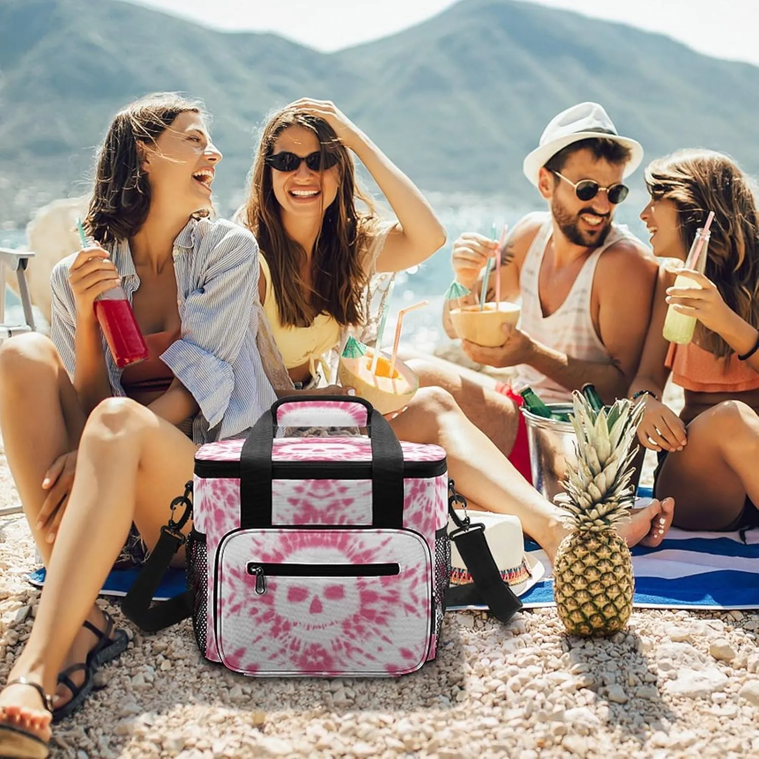 22.5L Waterproof Soft Cooler BagInsulated Lunch Box for Camping Fishing Beach Road Trips
