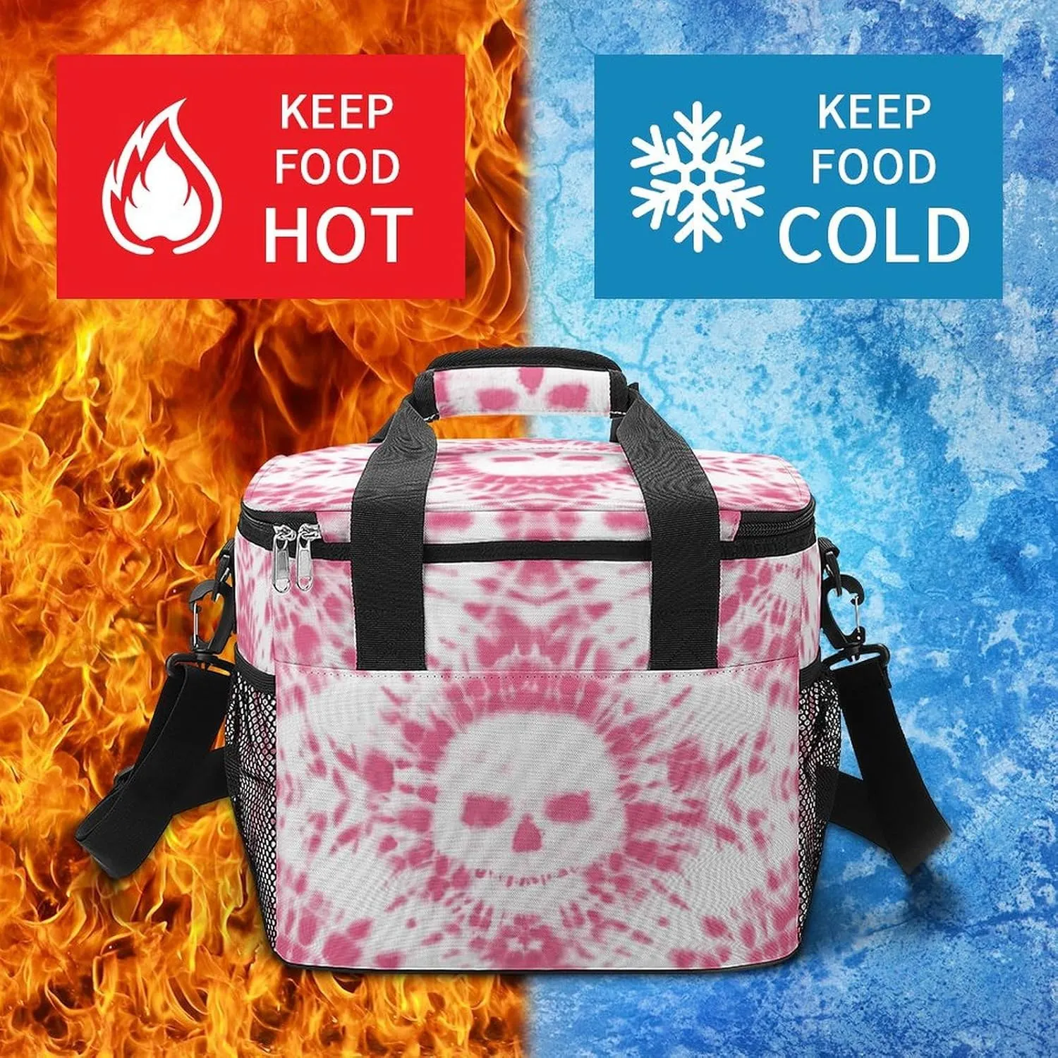 22.5L Waterproof Soft Cooler BagInsulated Lunch Box for Camping Fishing Beach Road Trips