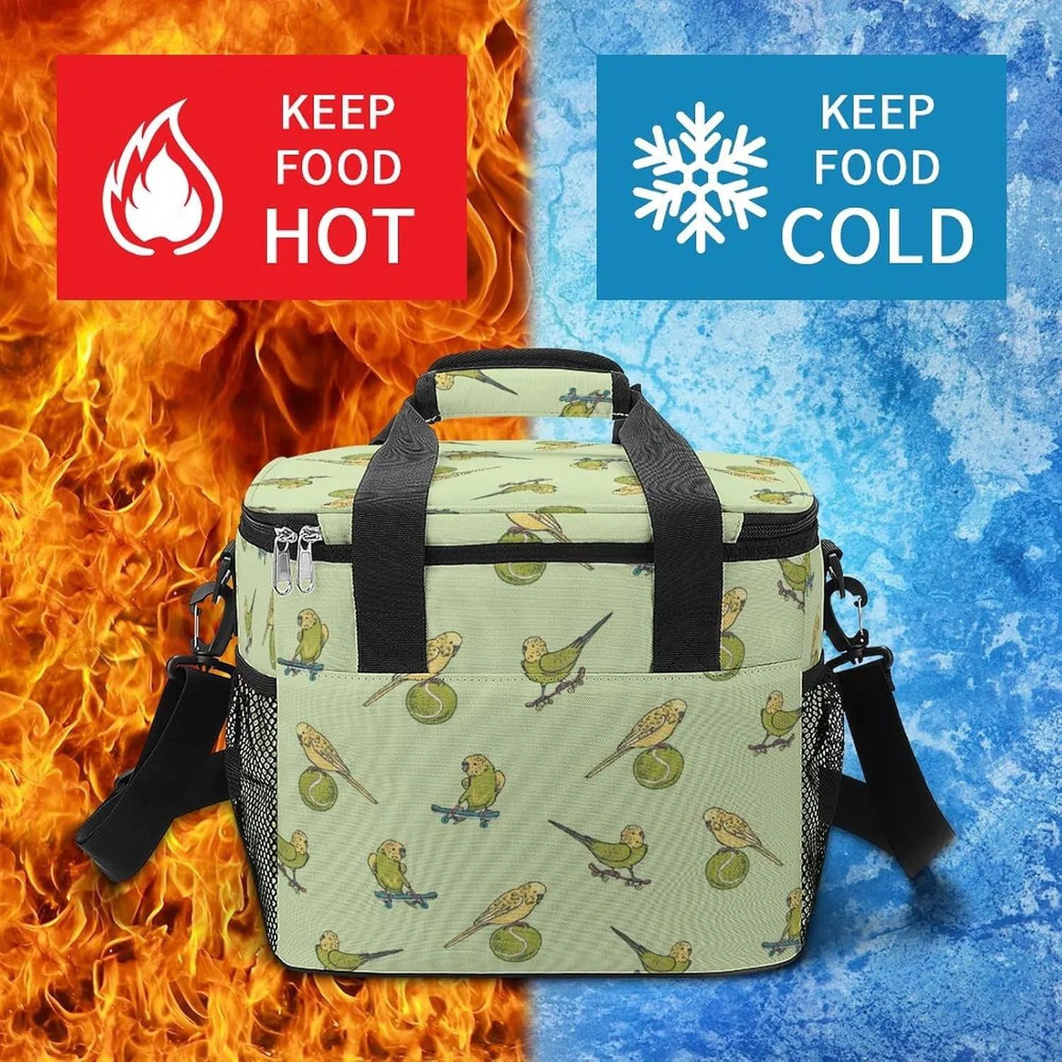 22.5L Waterproof Soft Cooler BagInsulated Lunch Box for Camping Fishing Beach Road Trips