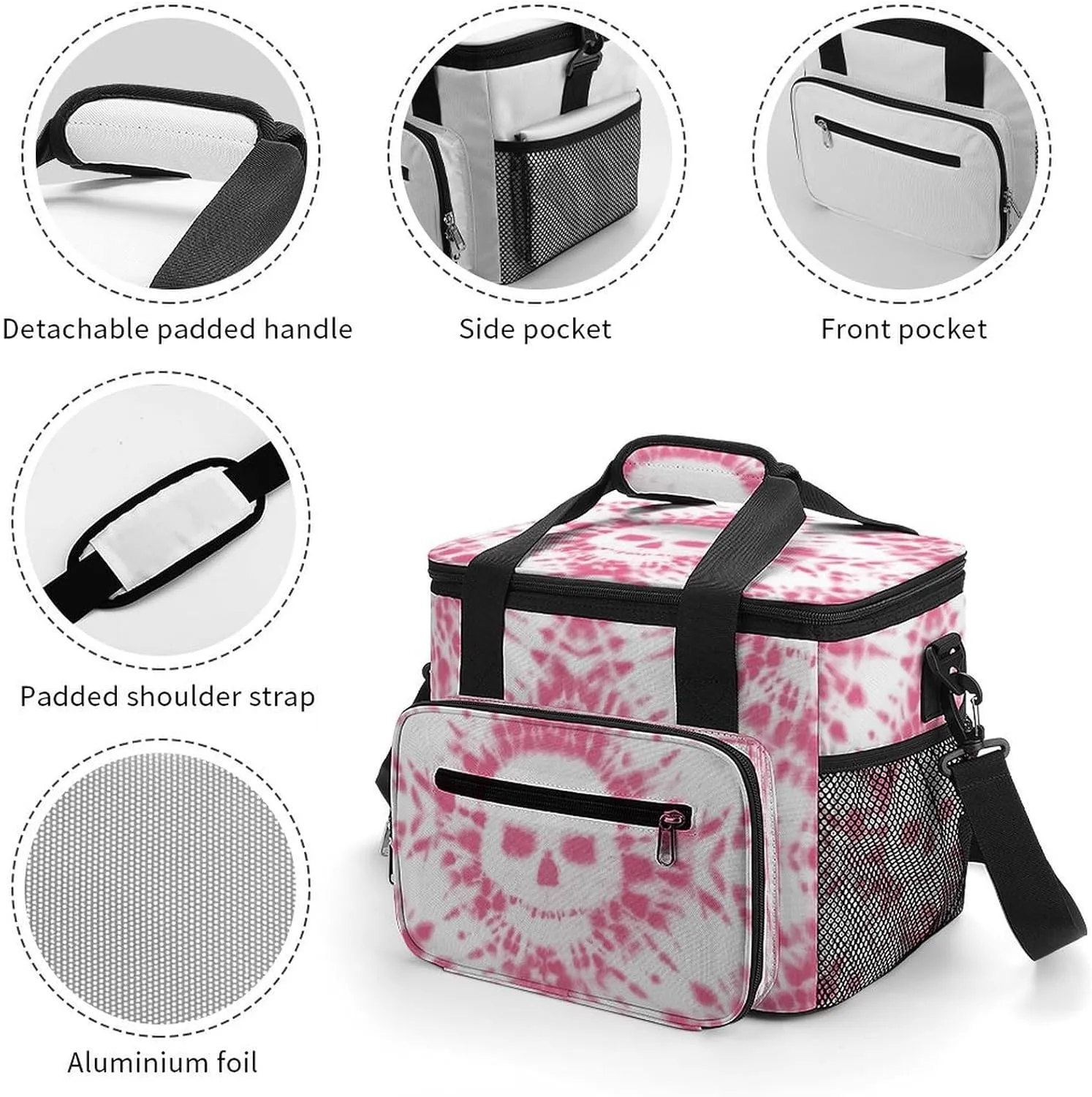 22.5L Waterproof Soft Cooler BagInsulated Lunch Box for Camping Fishing Beach Road Trips
