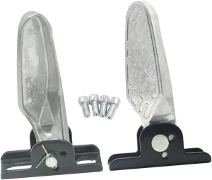 2Pcs Bike Rear Pedals, Foldable Foot Pegs, Rear Seat Footrest, Non Slip Bicycle Footrest Foot Plates Pedals for BMX Parts