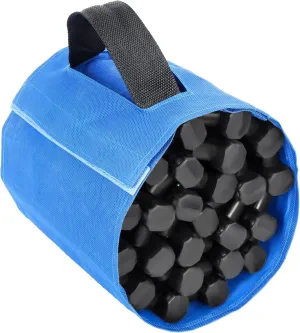 2Pcs Car Tire Traction Mat with Portable Handle Bag, Heavy Duty Off Road Vehicle Tire Recovery Traction Pad, SUV Truck Van Emergency Tire Sand Snow Rubber Ladder 100cm