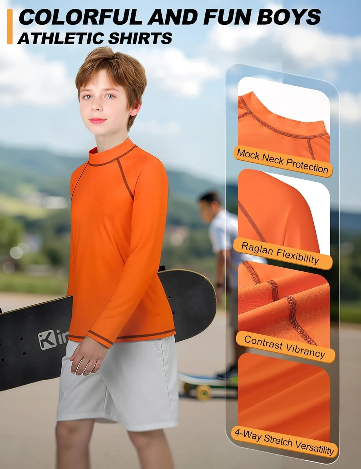 3 Pack Boys Rash Guard Swim Shirt Long Sleeve UPF 50  Sun Protection Kids Youth SPF Water Beach Swimwear Tops Quick Dry