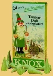 4 Boxes German Incense Cones -Pine Scent