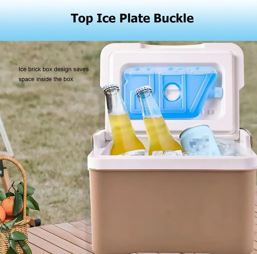 4/6/8/10/12/16/20/24 L Triple-Layered Air Tight Drybox Cooler and Small Hard Shell Lunchbox with Handle, Ice Pail for Camping Travel