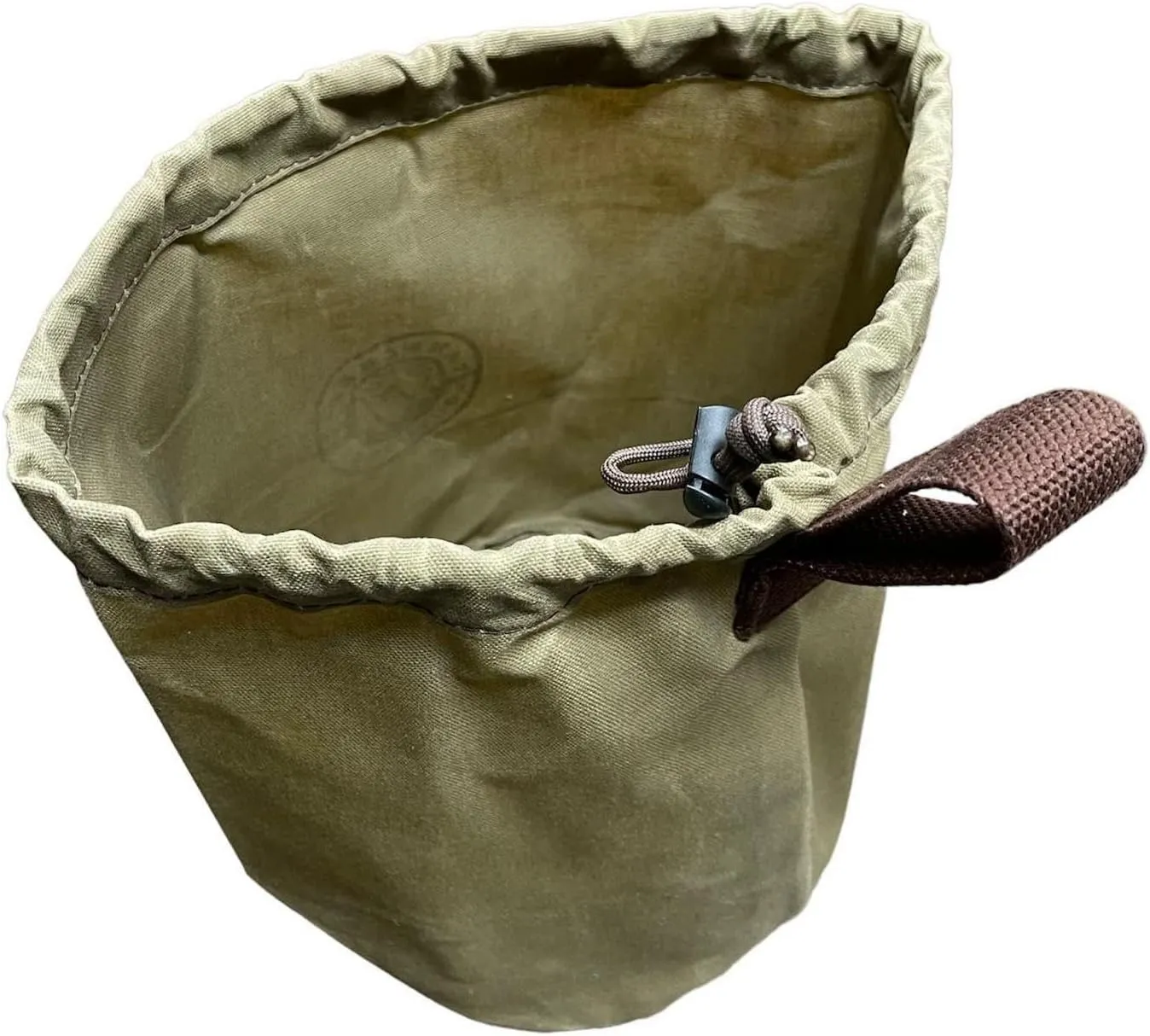 4QT Bushcraft Cookware Bag | Waxed Canvas Bushpot Pouch | Camp Kettle Storage Bag | Foragers Belt Pouch (4QT Bushpot Size)