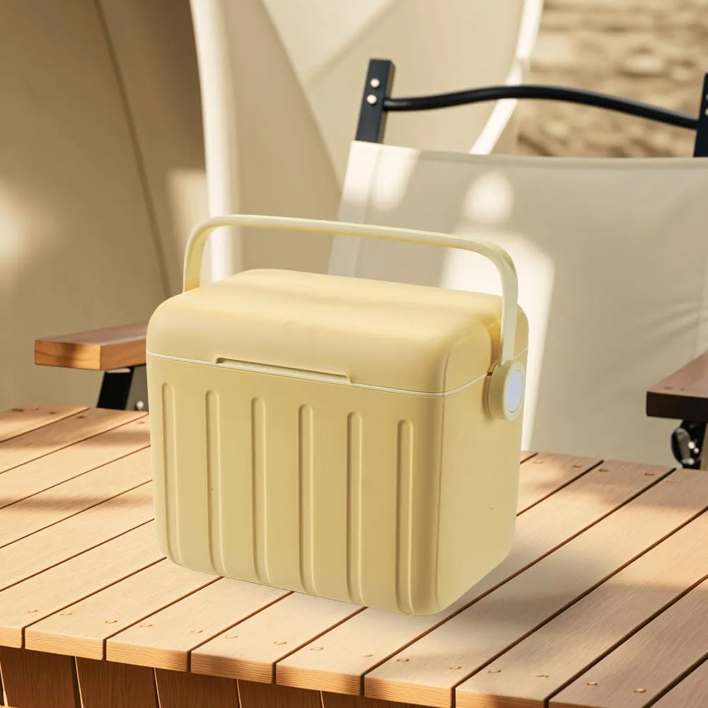 6L Camping Cooler Box Insulated Ice Chest Portable Ice Bucket for Outdoor Use