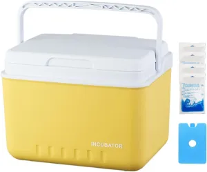 6L Camping Cooler Box Multipurpose Insulated Ice Chest Portable Ice Bucket Outdoor Hard Cooler for Camping Picnic Beach Drink Beverage Fishing