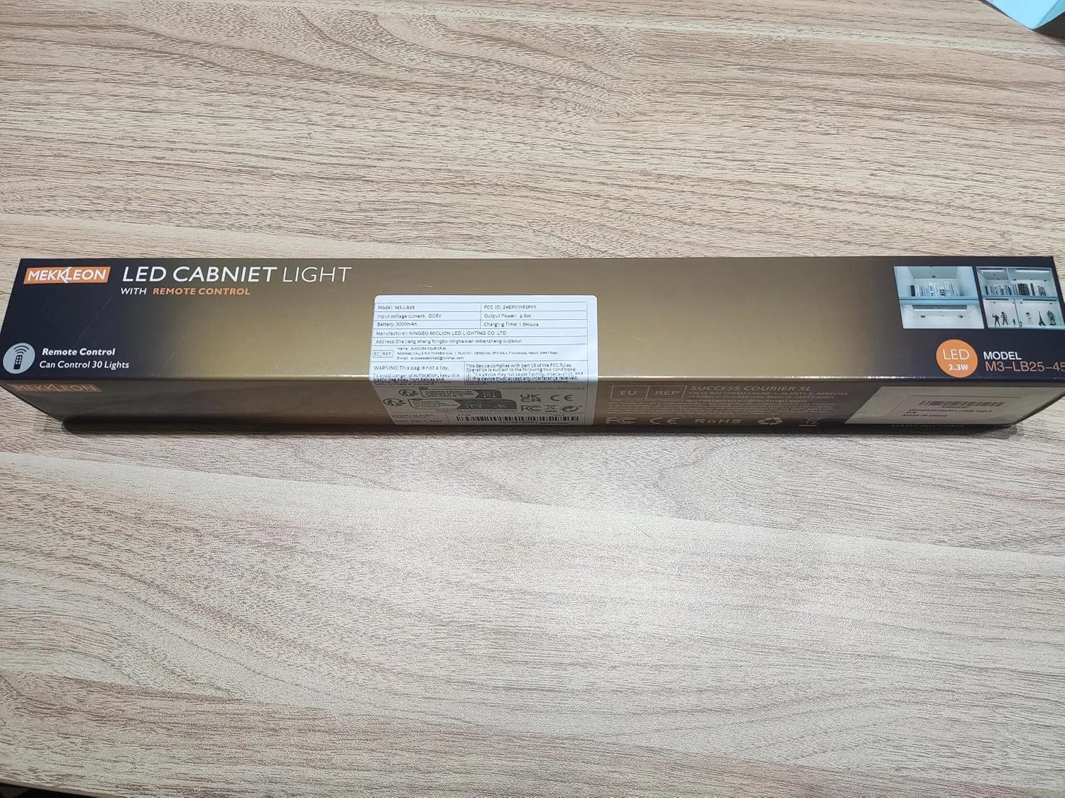 90 LED Closet Lights Motion Sensored with Eye-Protection Design, Rechargeable LED Wardrobe Lighting with Remote and Magnetic, 3000mAh Cabinet Light Battery Operated for Pantry Wardrobe, 18inch