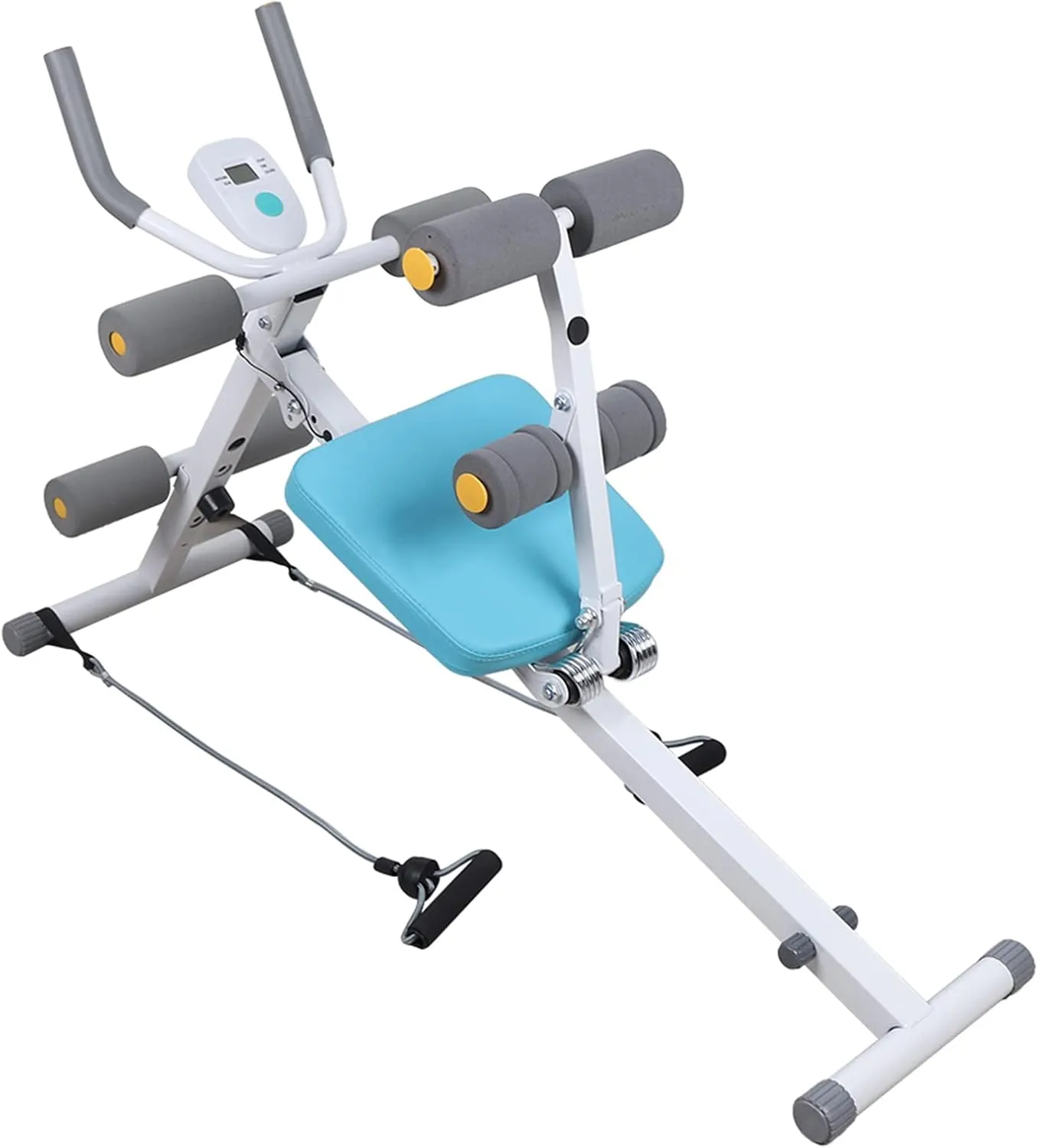 Abdominal Exercise Machine, Height Adjustable Gym Equipment, Fitness Equipment with Led Screen, Ab Fitness Equipment, Multifunction Home Gym Equipment, Workout Machine for Home Workouts
