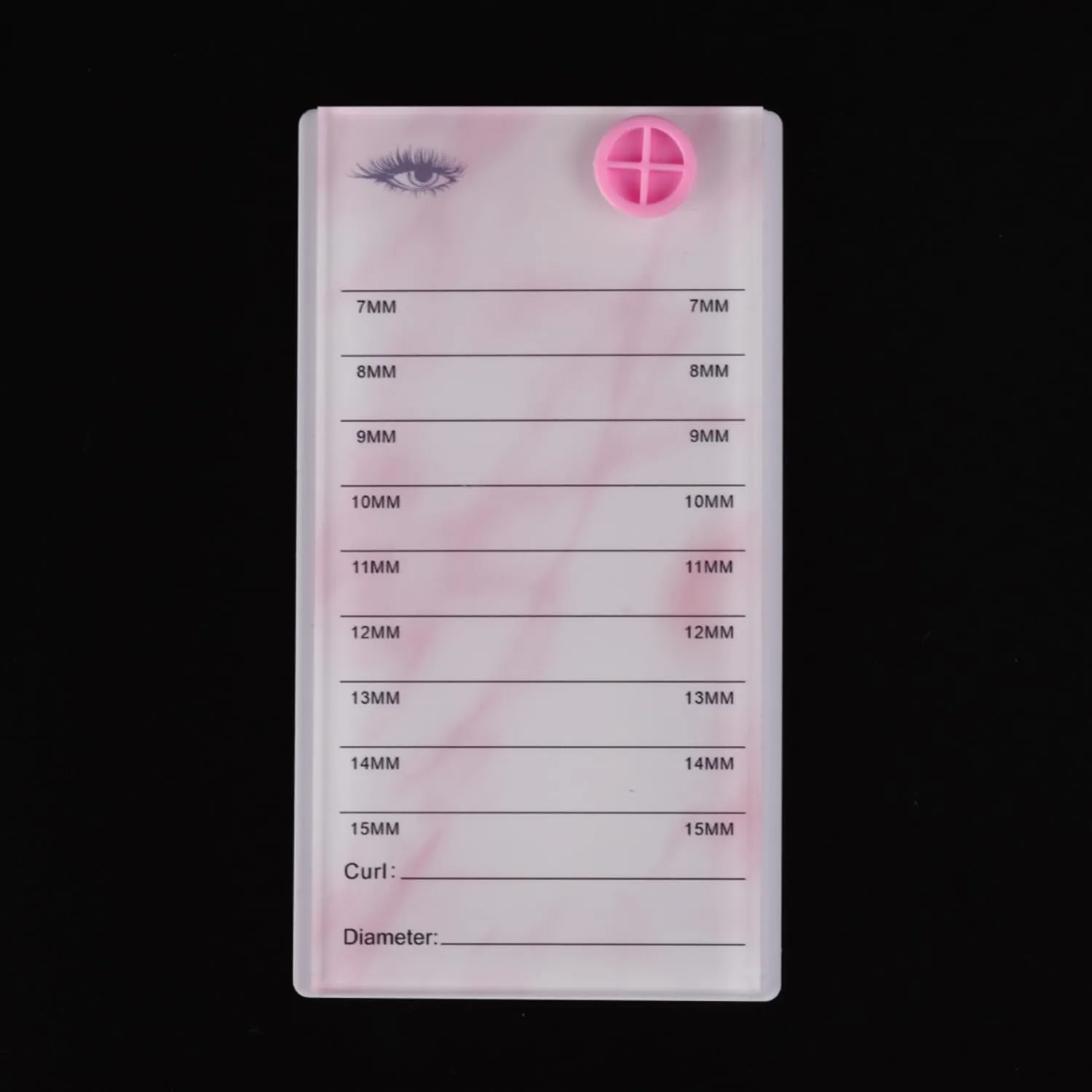 Acrylic Transparent Eyelash Storage Box, 8 Layers False Eyelashes Glue Pallet Holder Display Grafting Eye lashes Extension Close-Packed Display with 8 Pallets Clear Makeup Organizer (Marble Pink)