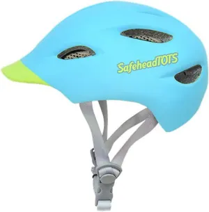 Adjustable Toddler Bike Helmet, Built in Visor with Removable Washable Inner Lining, XS Ages 2-4 Years for Boys and Girls, Perfect for Cycling, Scooters, Orange-Blue