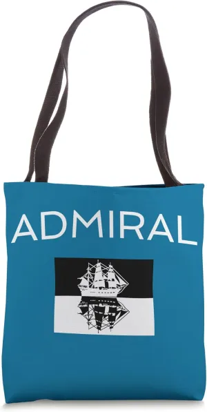 Admiral Vintage Retro Funny Sailing Ship Gift Tote Bag