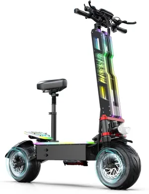 Adult Electric Scooters- 7000W Dual Motor, 55 MPH Fast Speed and 60V 38Ah Long Range Battery E Scooter for Adults, 12 Inches Road Tires Foldable E-Scooters with Seat
