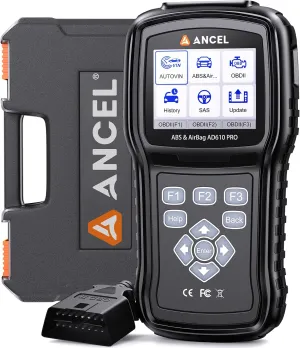 ANCEL AD610 Pro OBD2 Scanner - ABS SRS Code Reader, Check Engine Light Diagnostic Tool with ABS Bleeding, AutoVIN, Real-Time Data, Full OBD2 Functions, SAS/Oil/EPB Reset