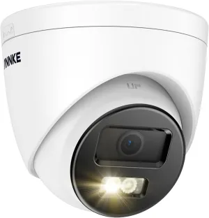 ANNKE AC500 3K PoE Security Camera, Outdoor Turret Surveillance Wired Cams for Home Security, AI Human/Vehicle Detection, Smart Dual Light, Color Night Vision, 120 dB WDR, 2.8mm Lens, Built-in Mic