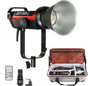 Aputure 300d II,Aputure Mark LS C300D II Light Storm 350W 5500K Daylight Balanced Led Video CRI 96  TLCI96  45000lux@0.5m with The Reflector 8 Built-in Lighting FX V-mount