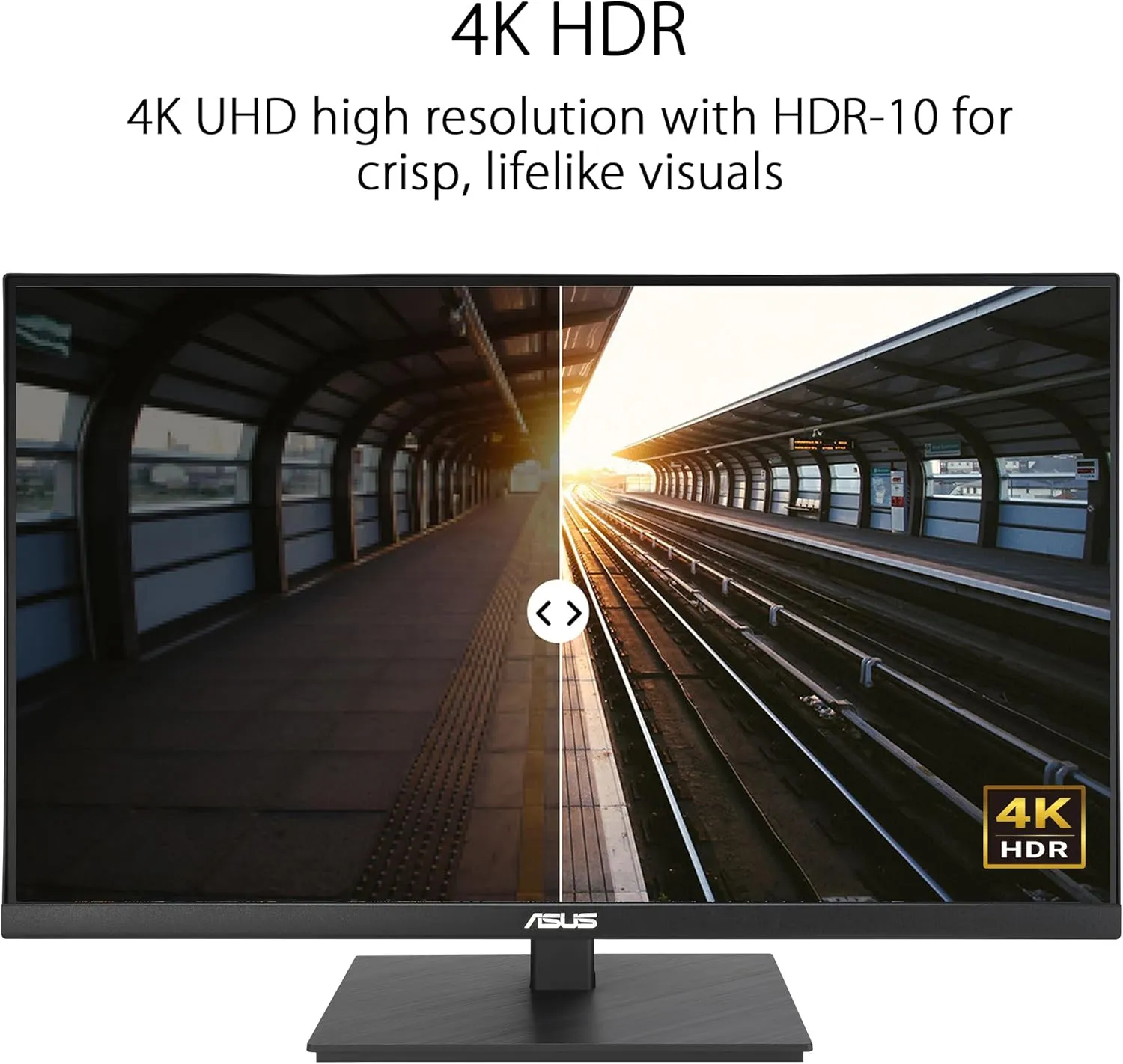 ASUS 27” 4K Business Monitor (VA27UQSB) - UHD (3840 x 2160), IPS, Frameless, HDR10, DisplayPort, Dual HDMI, Speakers, Eye Care, Ergonomic, pivot, swivel, height adjustable, DisplayWidget, 3yr warranty