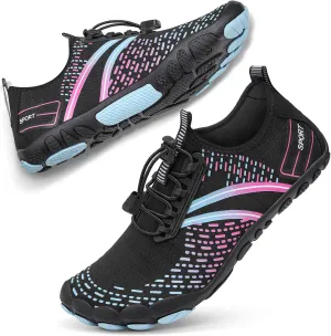 ATHMILE Hiking Barefoot Water Shoes for Women Men Beach Swim Aqua Pool River Quick Dry Athletic Wide Toe Outdoor Sport Kayaking Boating Rock Climbing Yoga Lake