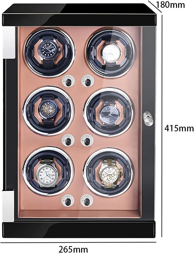 Automatic Watch Winder Box with Adjustable Pillows and LED Lights - Watch Display Storage for Men and Women, Open/Close Function, Ideal for Keeping Watches Organized