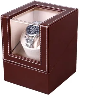 Automatic Watch Winder,Winding Table Watchs Box,High-Grade PU Leather 1 0 Electric Shaker On The Chain Rotating Box,Watc