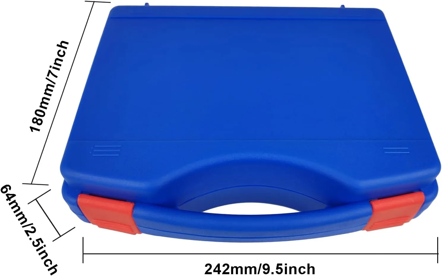 Aventik Large Streamer Fly Box Click Lock Large Storage Box Boating Fly Fishing Boxes Saltwater Flies Box 9.68X7.2X2.56 inch/ 242X180X64mm (Blue)