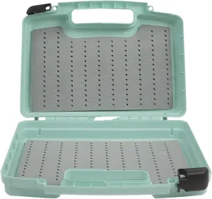 Aventik Streamer Fly Boxes Click Lock Large Streamer Flies Foam Storage Fishing Box Tackle Box Boating Fishing Boxes 14X11X3.35inch/10.43X8.27X3.15inch (SF2 Cyan Blue B B Foams-14X11X3.35inch)