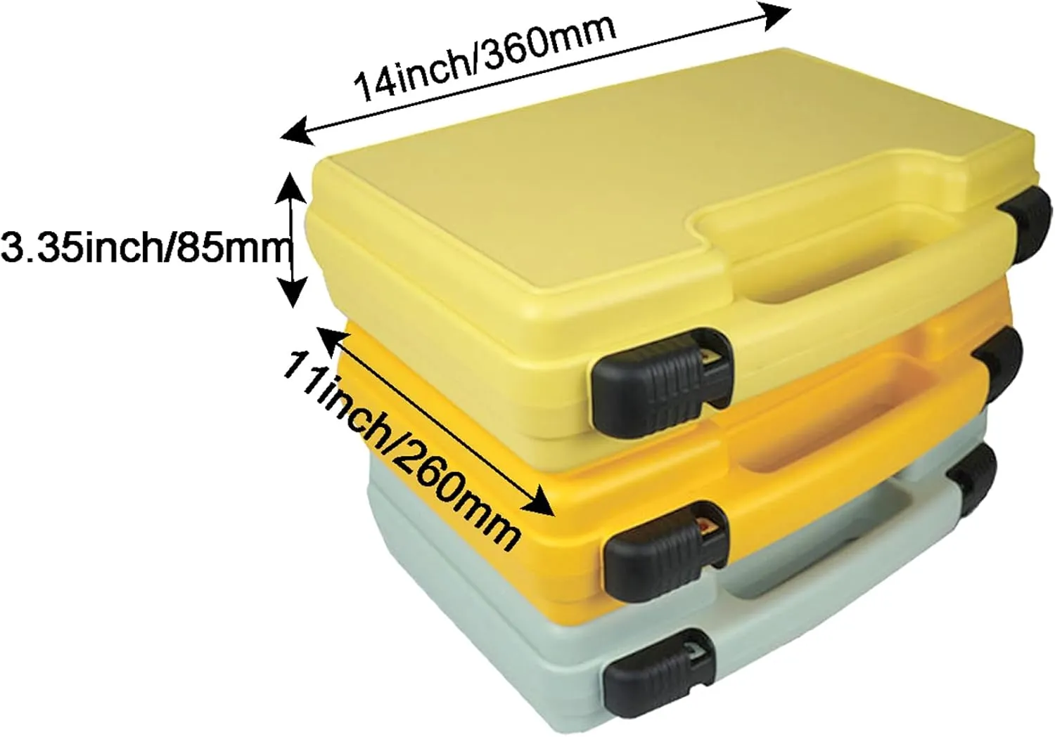 Aventik Streamer Fly Boxes Click Lock Large Streamer Flies Foam Storage Fishing Box Tackle Box Boating Fishing Boxes 14X11X3.35inch/10.43X8.27X3.15inch (SF2 Cyan Blue B B Foams-14X11X3.35inch)