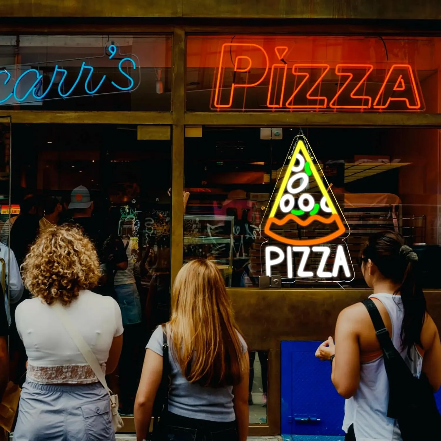Balanar Pizza Neon Sign for Pizzeria Business Decor Pizza Shaped Neon Sign Pizza LED Neon Light for Restaurant Kitchen Store Party Gift USB Powered Size 13.8 * 9.1inches