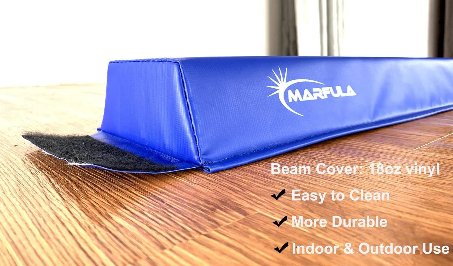 Balance Beam - Folding Floor Gymnastics Equipment for Kids, Non Slip Base - 6 FT to 10 FT for Home Gym Use