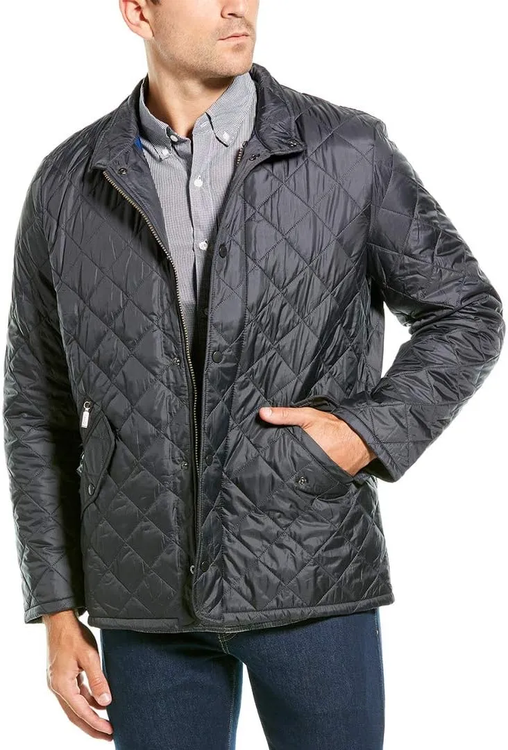 Barbour Mens Flyweight Chelsea Quilted Jacket, L Navy