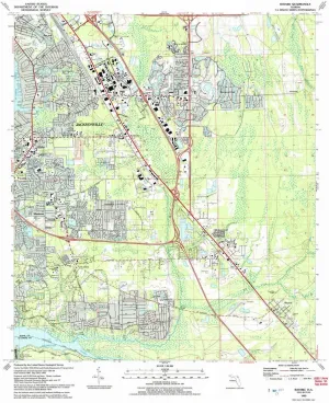 Bayard FL topo map, 1:24000 Scale, 7.5 X 7.5 Minute, Historical, 1993, Updated 1993, 26.9 x 21.9 in
