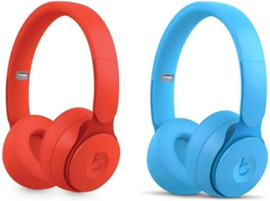 Beats Solo Pro Wireless NC On-Ear Headphones - More Matte Collection Light Blue (Renewed)
