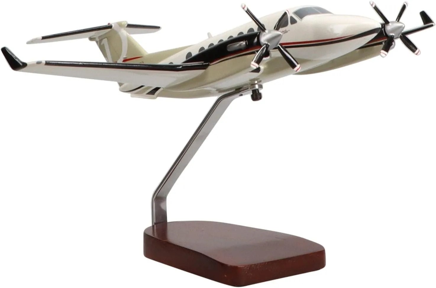 Beechcraft King Air 350i Large Mahogany Sculpture