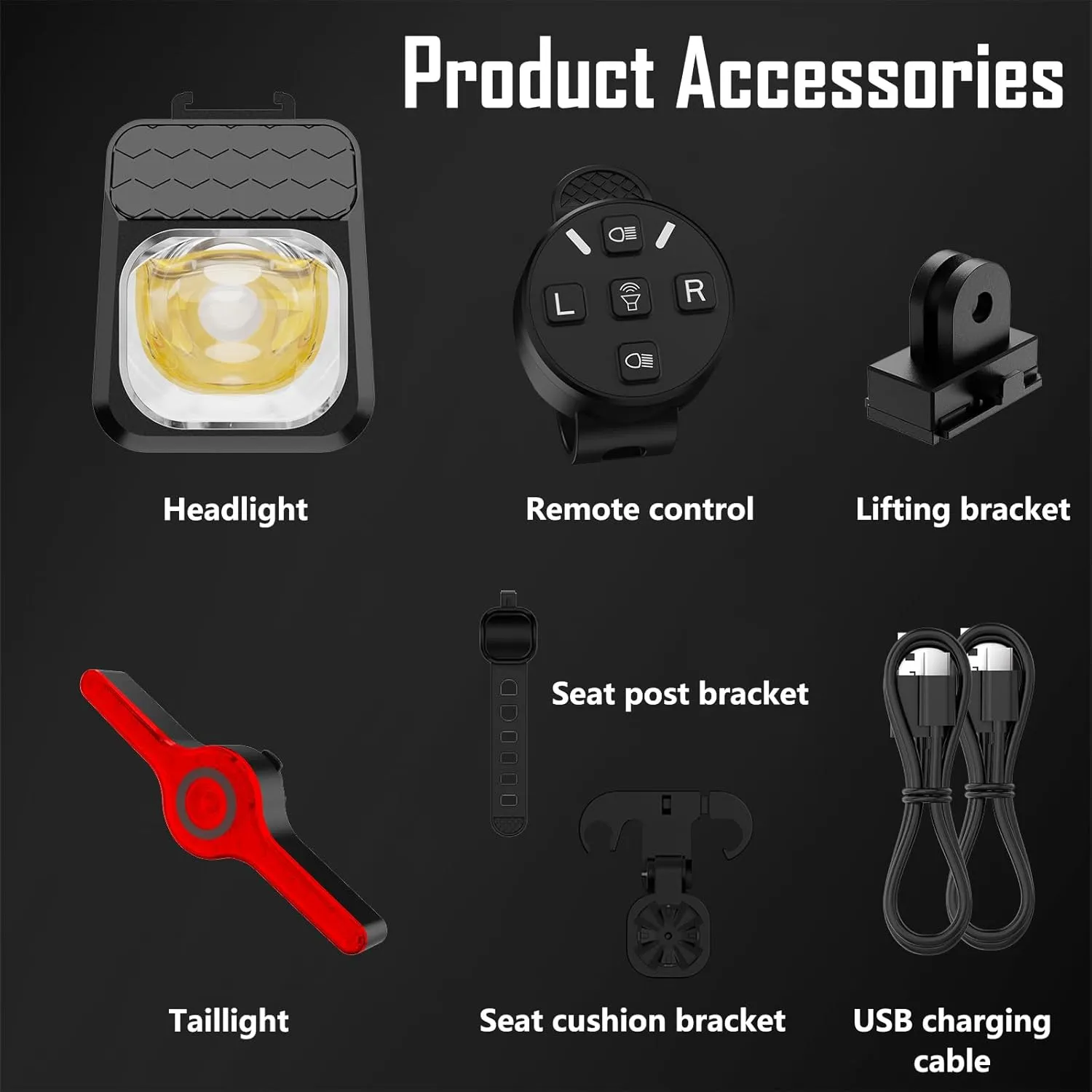 Bike Lights for Night Riding, 12000 mAh Bike Headlight for Mountain, Rechargeable Bike Light for Road