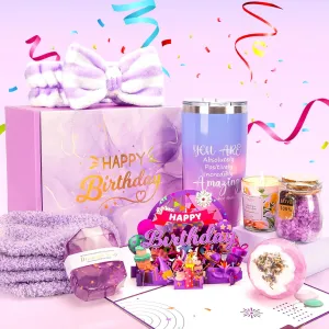 Birthday Gifts for Women Friendship, Bath Relaxing Spa Gifts Basket Set for Women, Self Care Gifts Mothers Day Gifts for Mom, Valentines Day, Sister, Wife, Girlfriend, Best Friends, Coworker