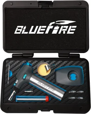 BLUEFIRE HT-908K Butane Soldering Iron Kit Portable Butane Torches Multi-Function Mini Torch for Wood Burning,Hot-Knife,Soldering|Self-Igniting,Adjustable Flame,Light Weight,Rapid Heat Up,Cordless
