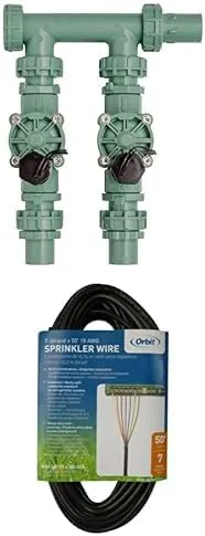Bundle of Orbit 57250 2-Valve Heavy Duty Preassembled Manifold   57092 7-Strand/ 50-feet wire