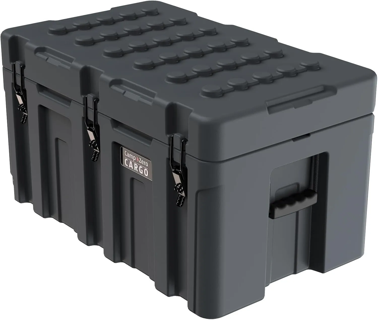 CAMP-ZERO 148L Premium Cargo & Equipment Storage Case with Coated Stainless Steel Latching and Locking System (Grey)