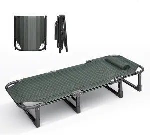 Camping Beds for Adults Queen Backrest with 4 Adjustment Levels, Folding Camping Cots for Adults Extra Wide max Loading 551lbs, for Camping Hiking Travel Home