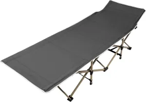 Camping Cot for Adults, Foldable Camping Bed Folding Sleeping Cot for Camping & Hunting, Travel Tent Cots Sleeping Cot Bed, Travel Camp Cots Portable for Outdoor Home Office (Gray-Storage Bag)