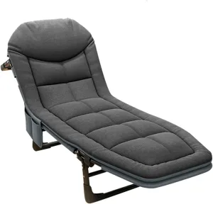 Camping Cot,Outdoor Portable Folding Camping Cot, Adjustable 5-Position Folding Lounge Chair Sleeping Cots Bed, Perfect for Camping, Pool, Beach,C,200x66x30cm