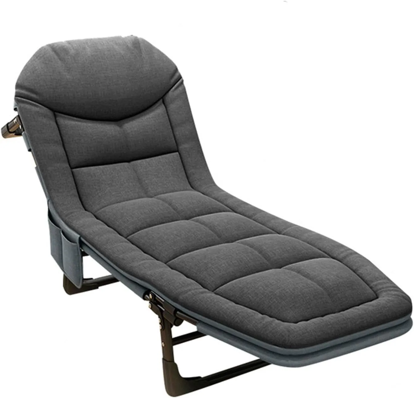 Camping Cot,Outdoor Portable Folding Camping Cot, Adjustable 5-Position Folding Lounge Chair Sleeping Cots Bed, Perfect for Camping, Pool, Beach,C,200x66x30cm