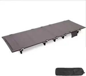 Camping Cots,Lightweight Portable Camping Cot for Adult,Foldable Camping Cot,Oversized Sleeping Cot Supports 330lbs for Hiking Outdoor Travel Office (Grey)