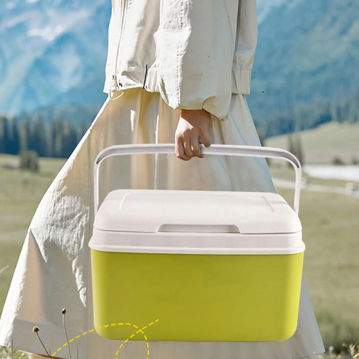 Camping Plus Box - Insulated Grocery Box | Ice Proof Cooler Bag | Leak Proof Talbani Thermal Containers for Drinks and Snacks Camping Travel